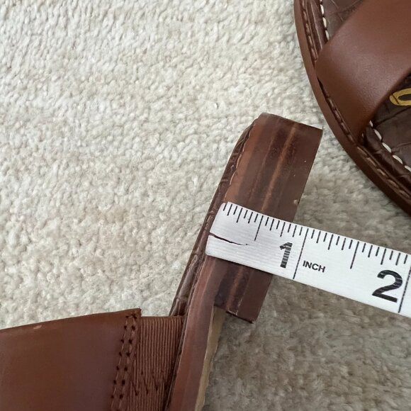 Sam Edelman Haydee Leather Square Toe Sandals Slides Shoes 6 - Picture 10 of 10